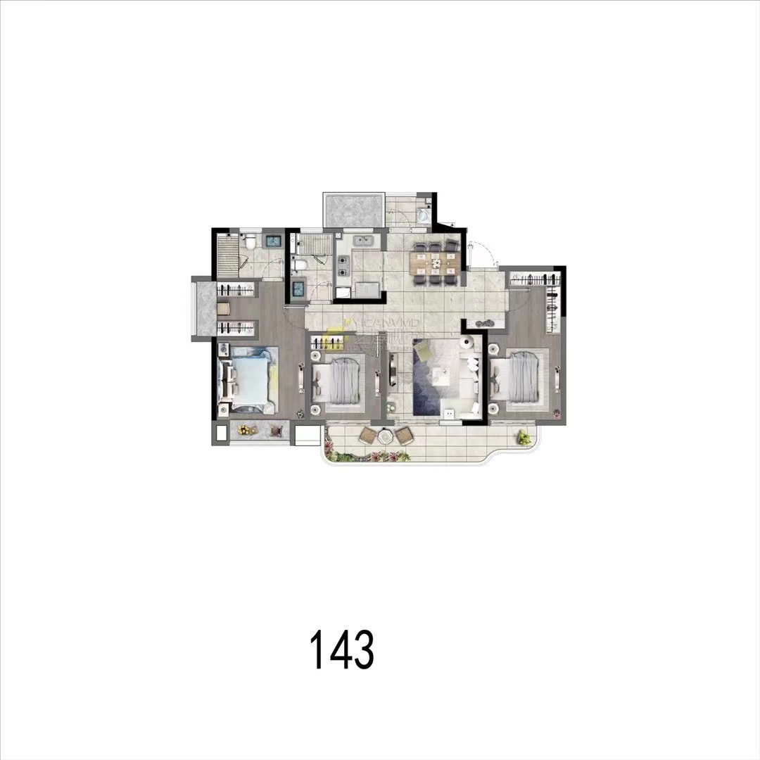 143户型图