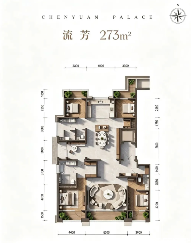 流芳 273㎡户型图