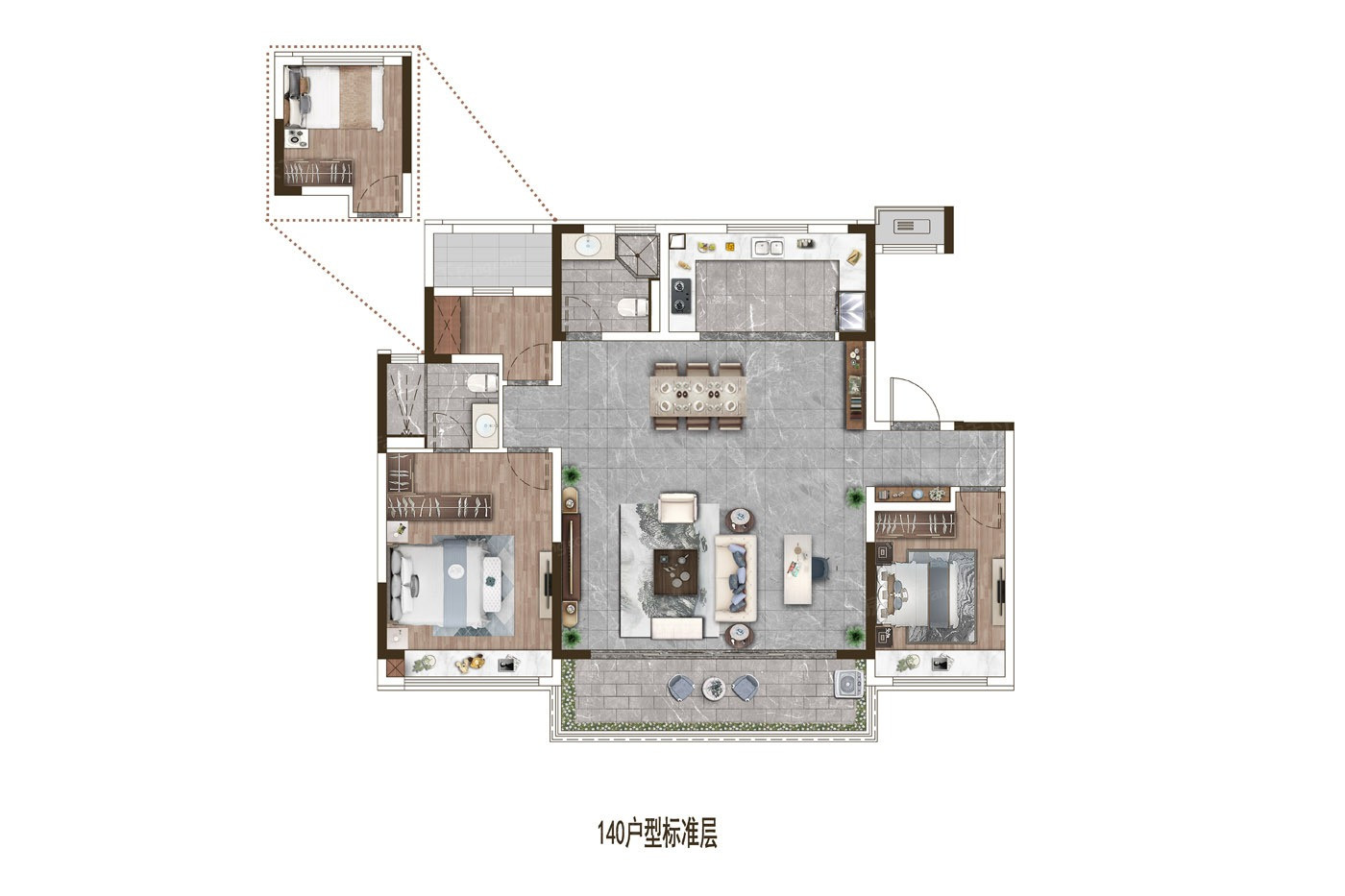 140户型图