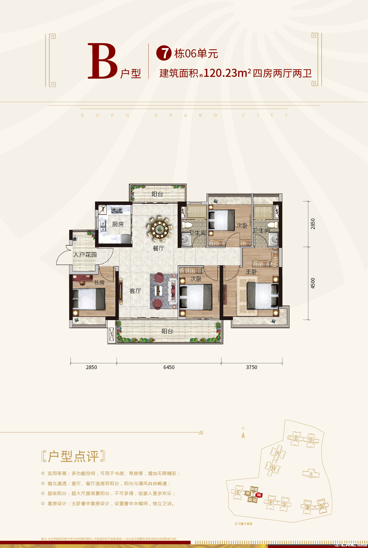 B户型户型图
