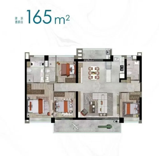 165㎡户型户型图