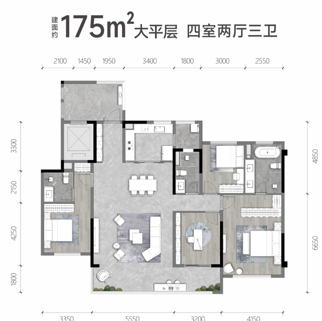 175㎡户型户型图