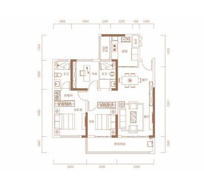 听江语E1-B户型图