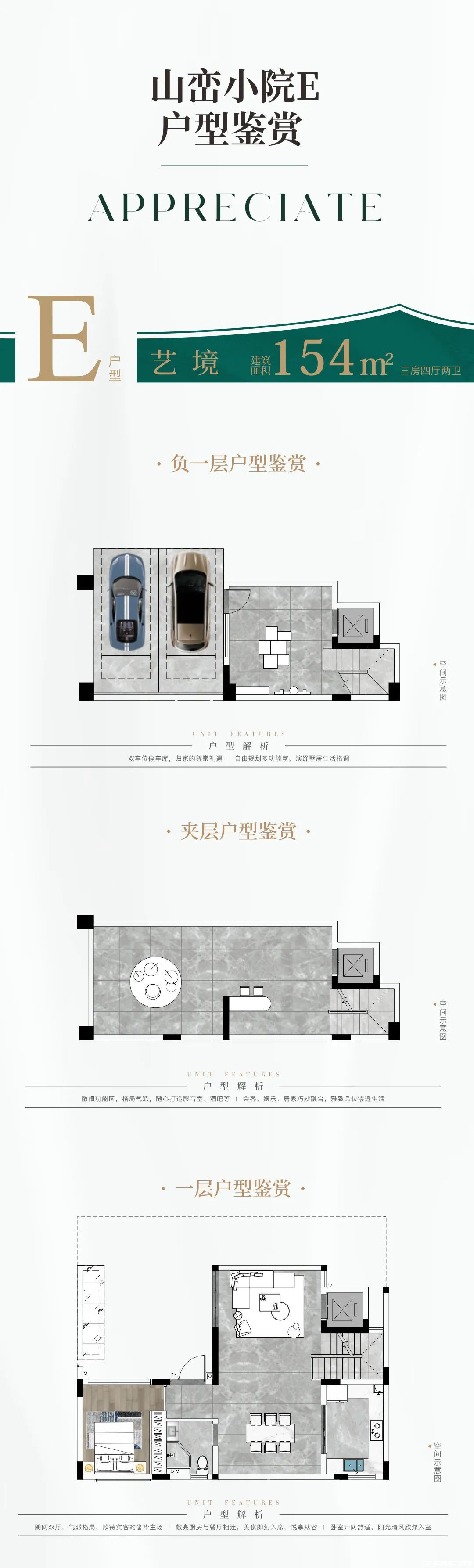 山峦小院E户型户型图