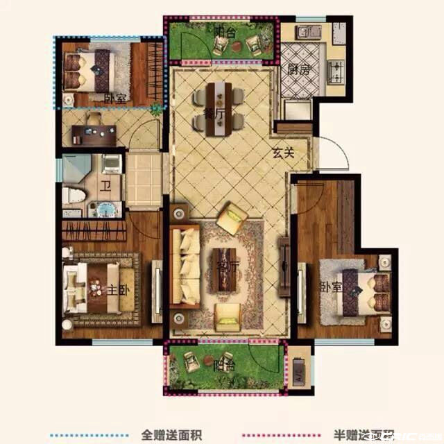 F1户型图