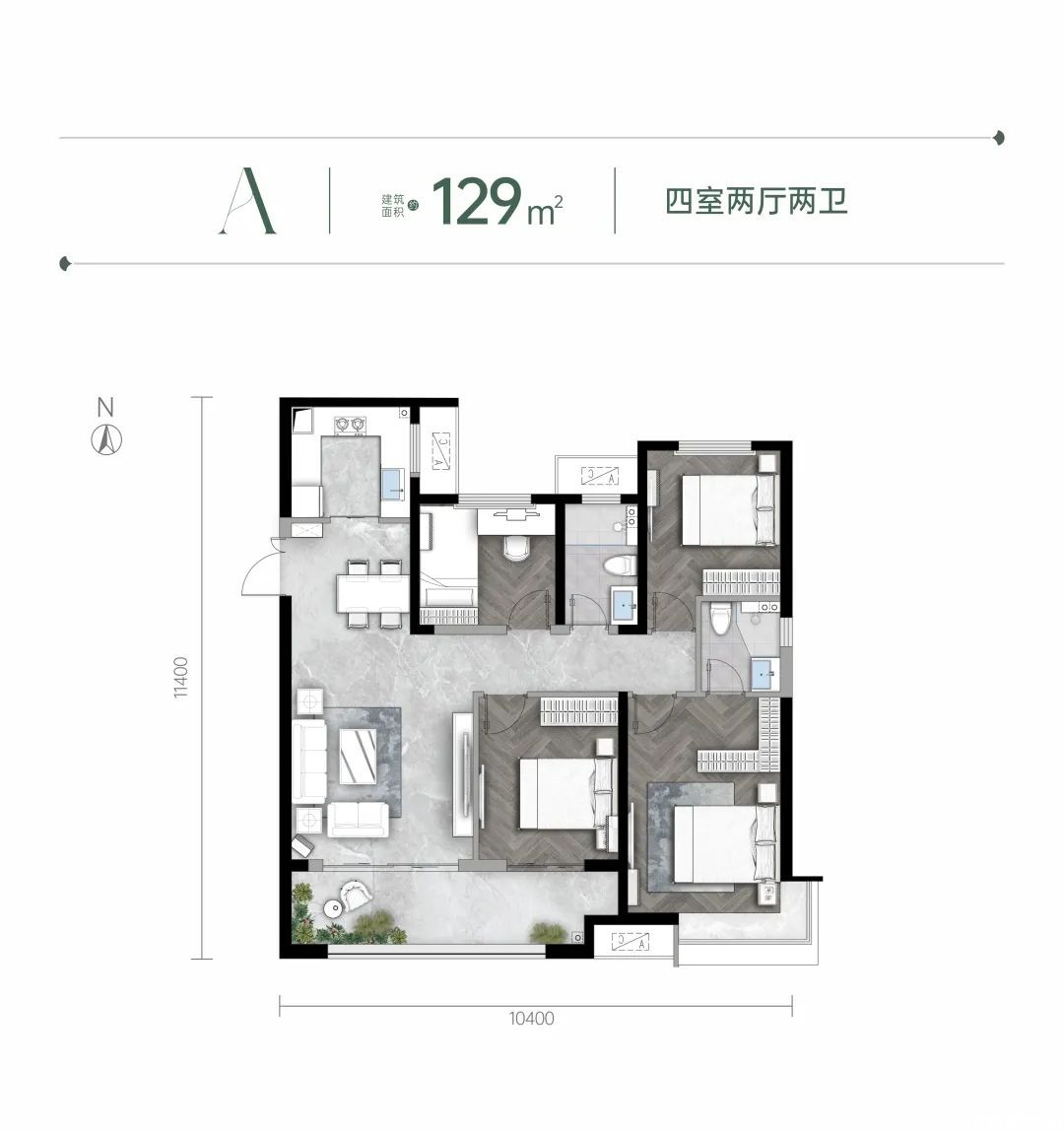 129户型图