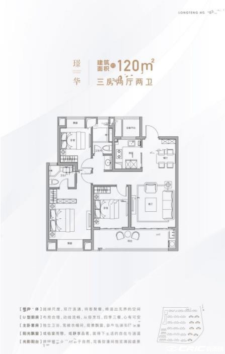 120㎡户型图
