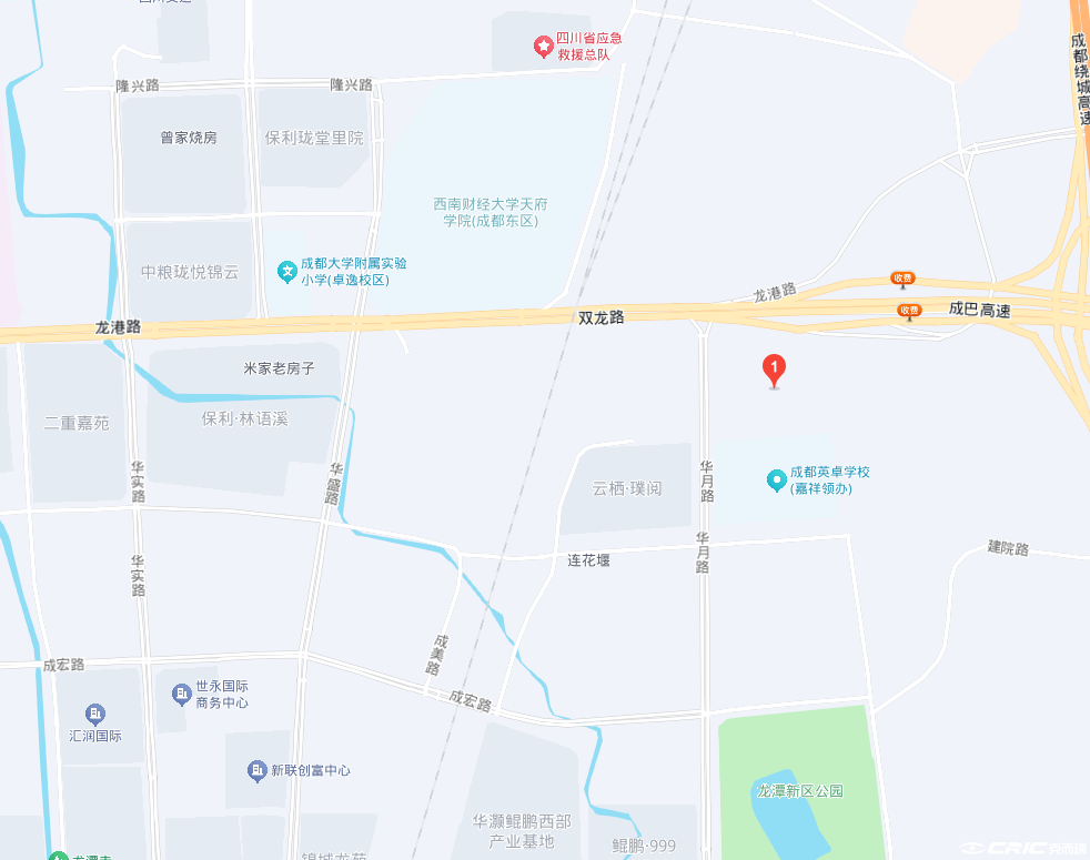 锦城嘉云名邸 区位交通图