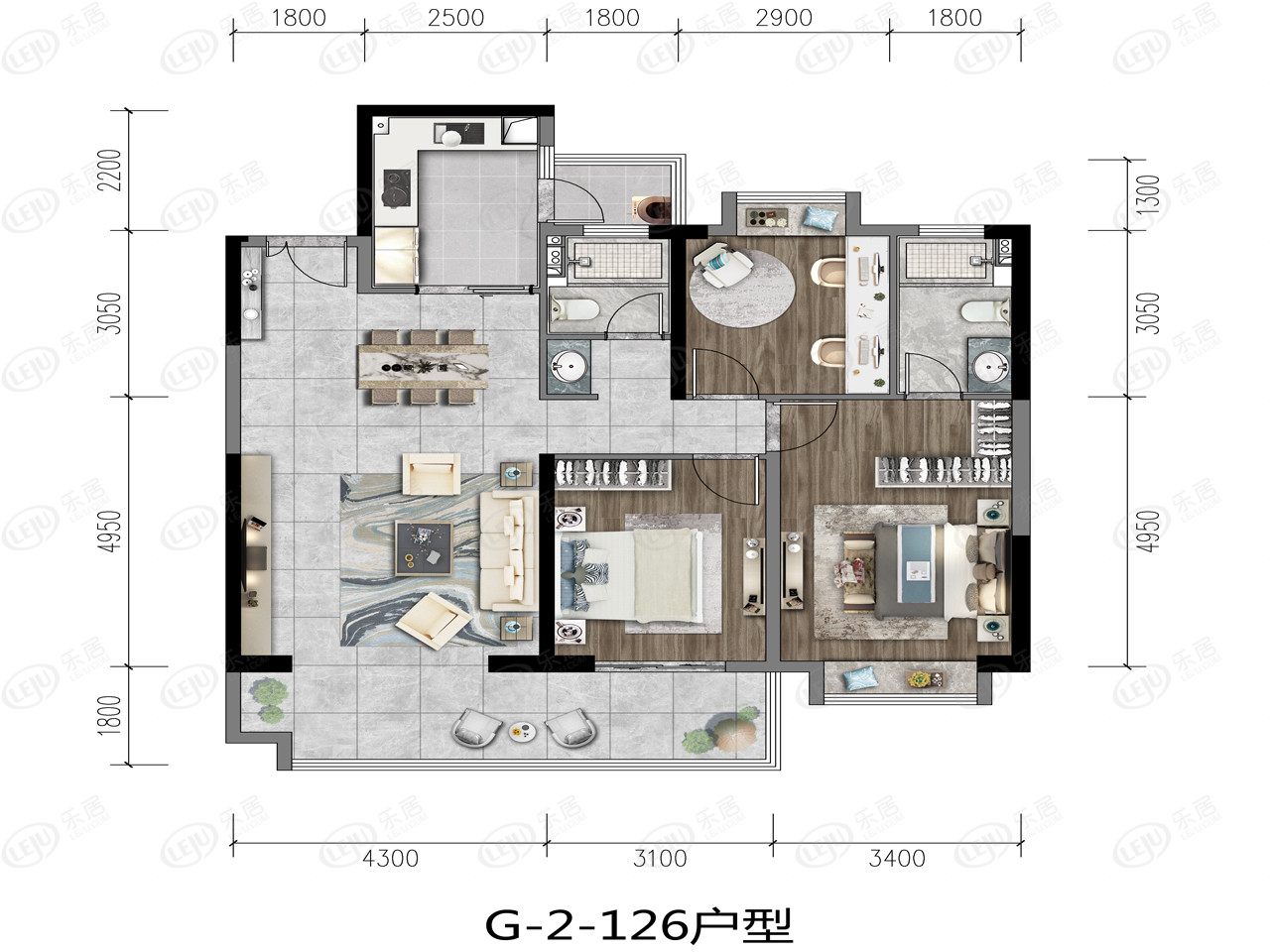 126户型图