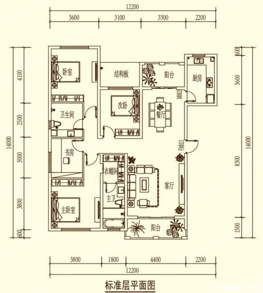 C1户型图