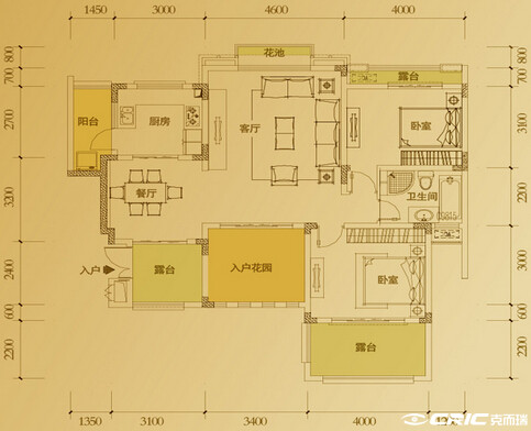 B89.1户型图