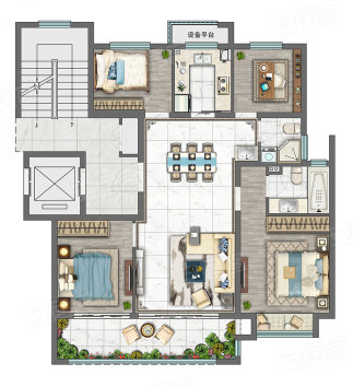 洋房B户型图