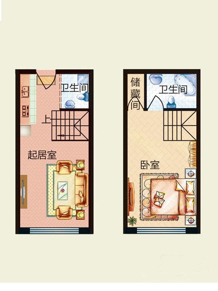 B户型户型图