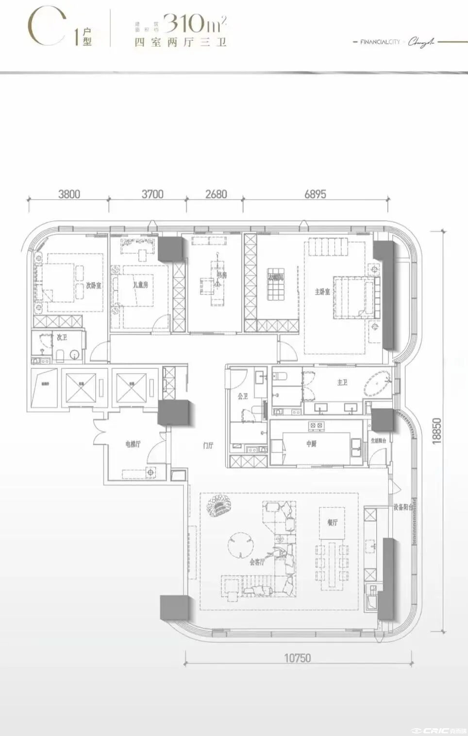 310户型户型图