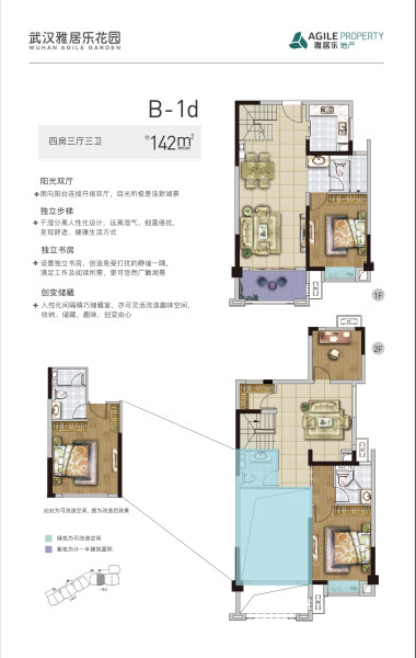 B-1d 142户型图