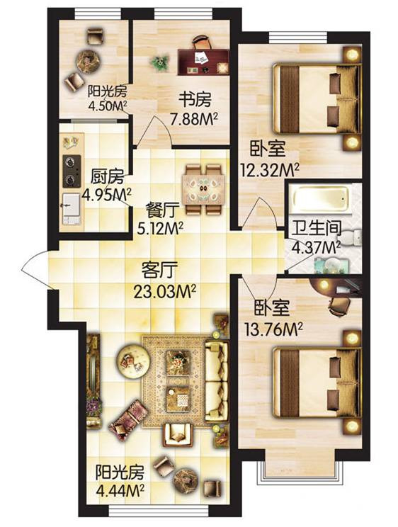 L户型图