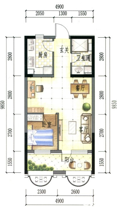 4-K户型图
