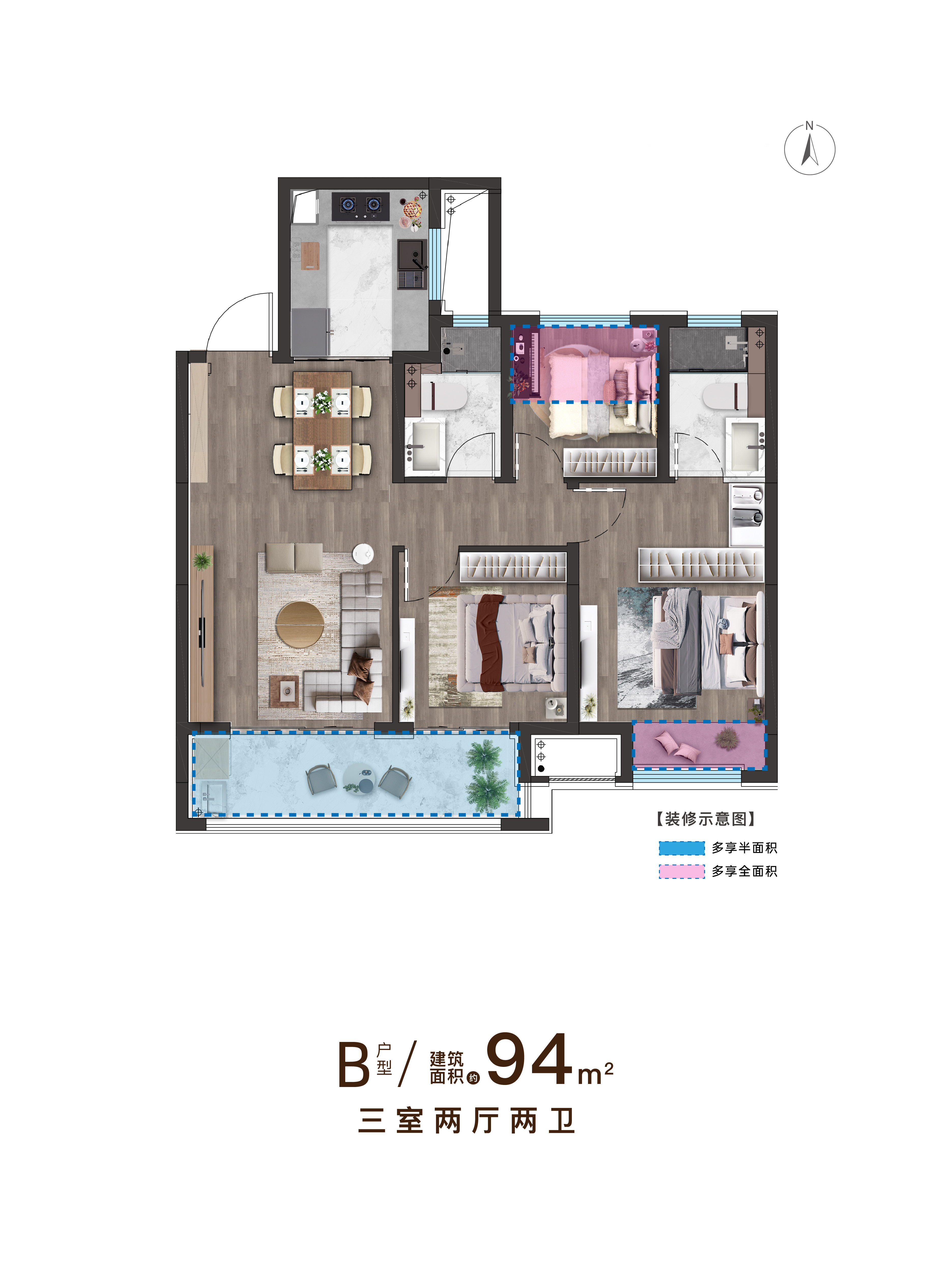 94-3-2-2户型图