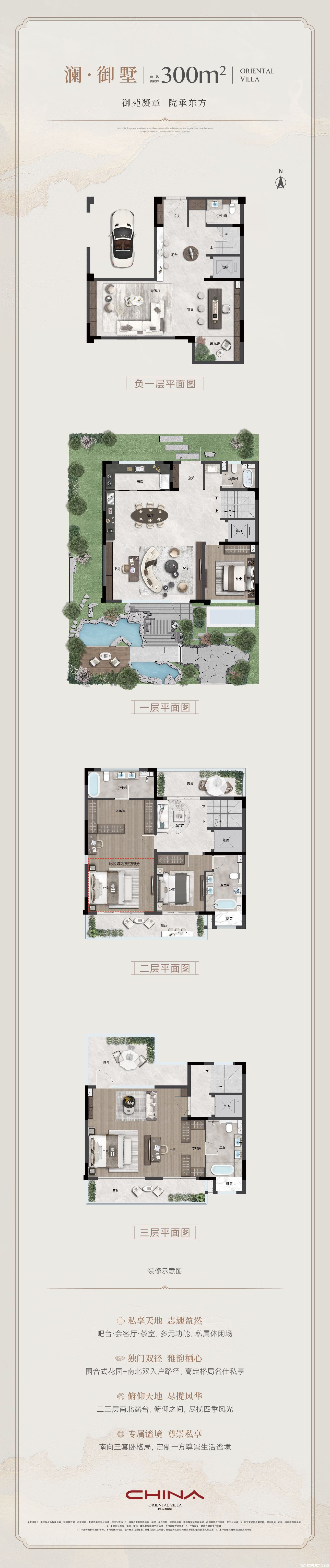 联排300㎡户型图