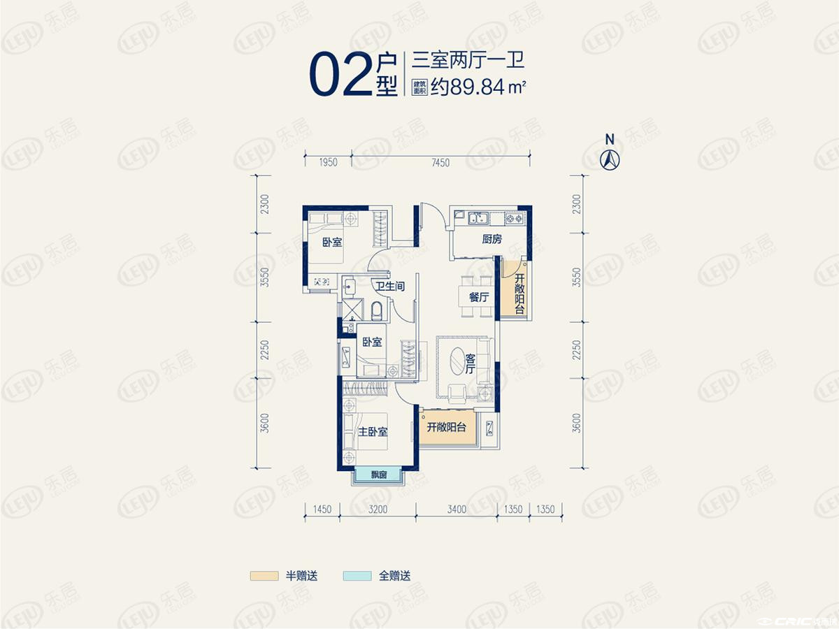 中间89户型图