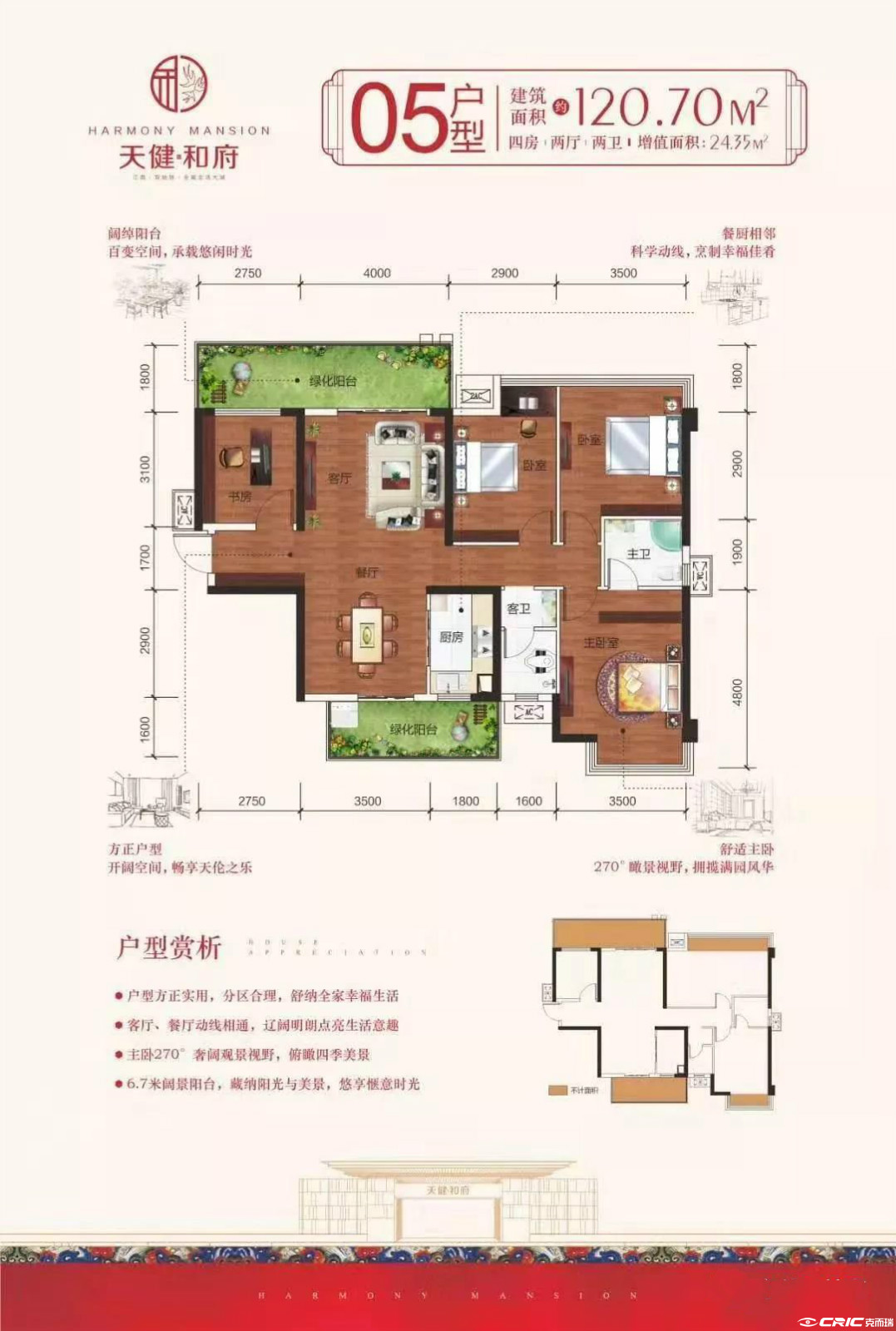 05户型120㎡户型图