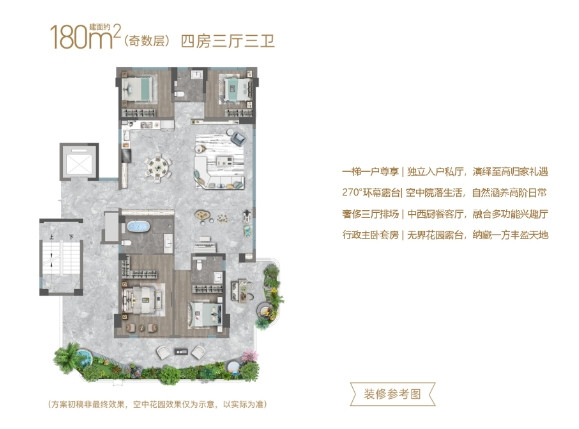 180㎡户型图