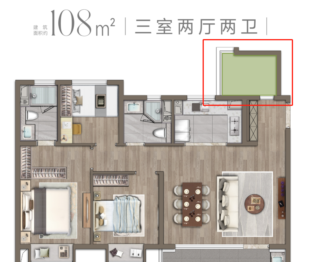 108户型图
