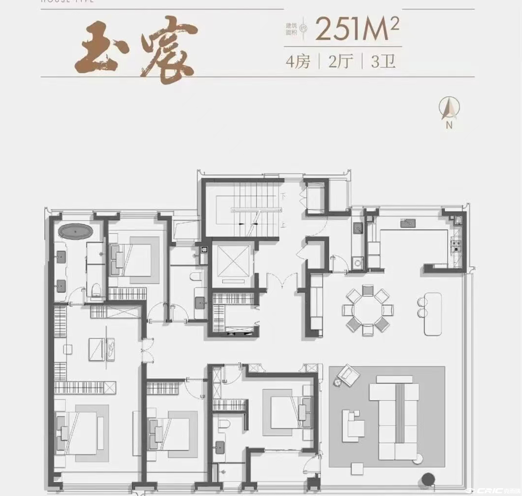玉宸 251㎡户型图