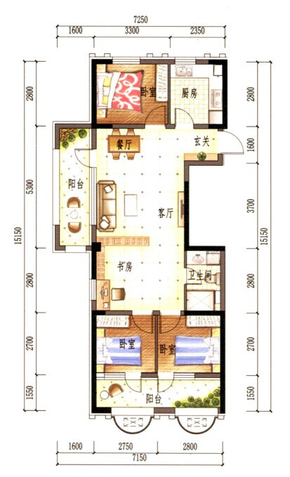 4-N户型图