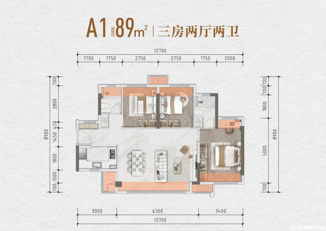 89户型户型图