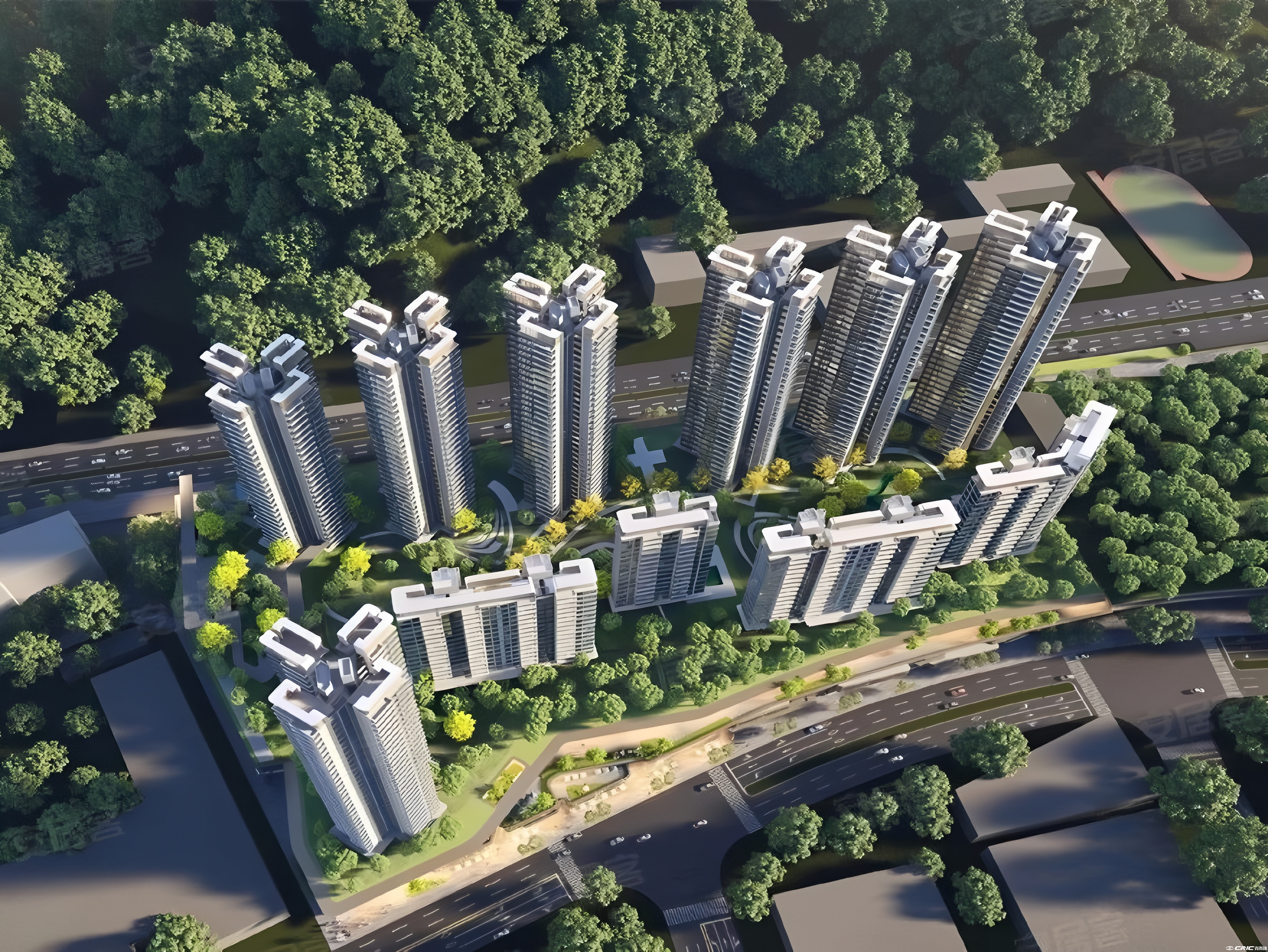 广州地铁地产珑岄上城 效果图