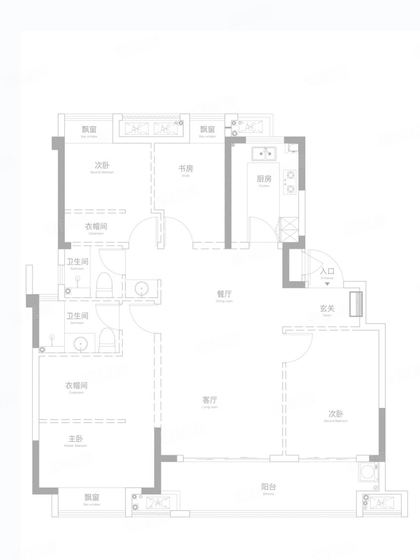 115㎡户型图