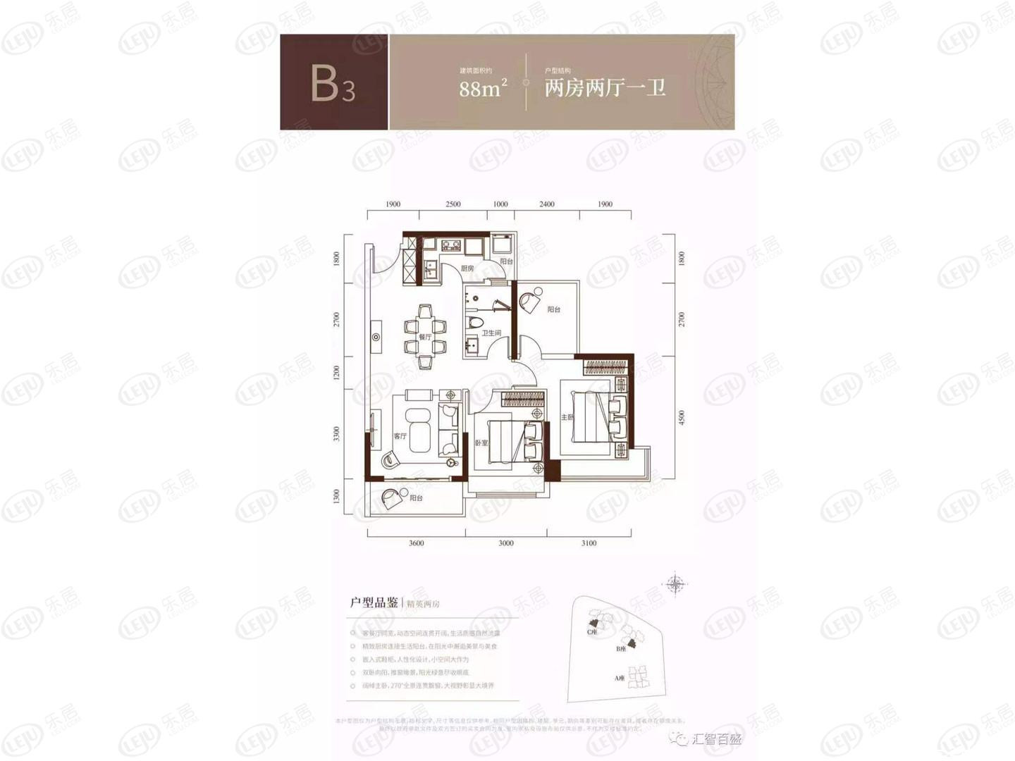 B3户型户型图
